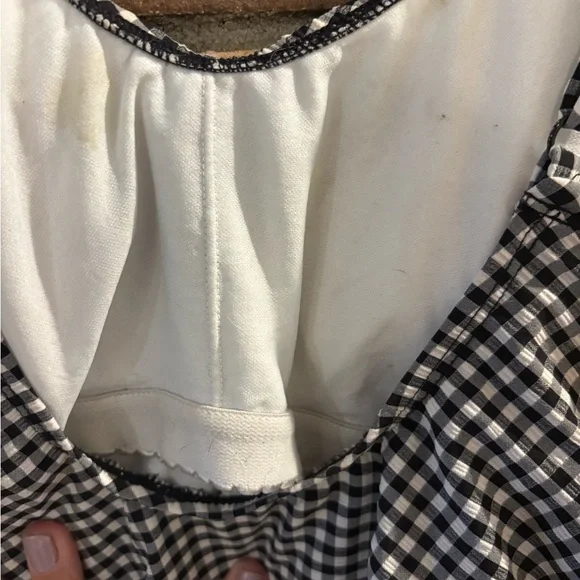 Kona Sol Black and White Gingham Swimsuit - Picture 6 of 6